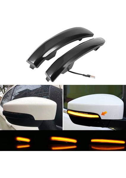 Sıralı Dinamik LED Dönüş Sinyali Işık Yan Ayna Marker Lambası Ford Escape Ecosport 2013-2018 Için (Yurt Dışından)