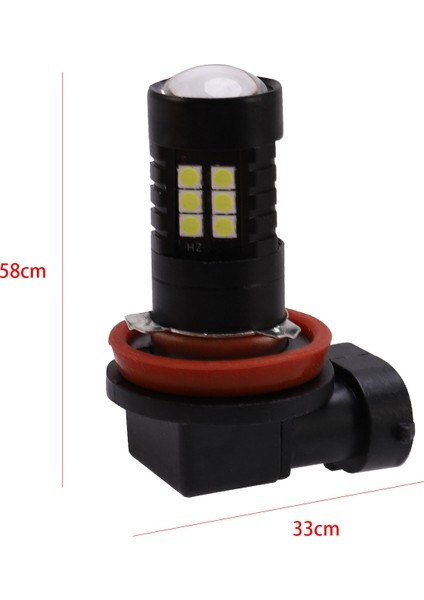 2x Canbus H8 3030 21SMD LED Drl Gündüz Çalışan Sis Ampulleri Skoda Superb Için (Yurt Dışından)