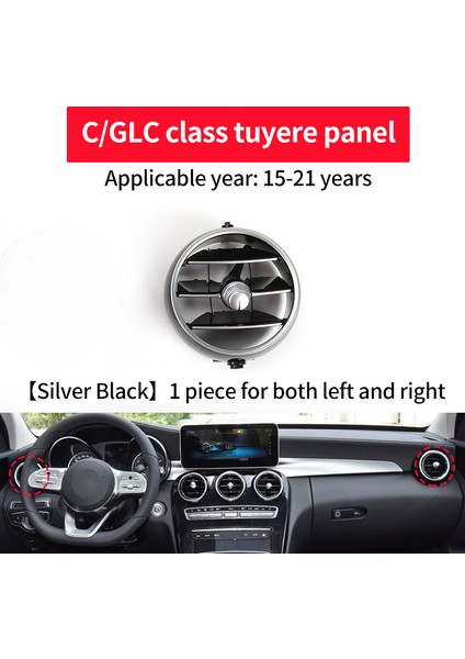 Araba Ön Sol/sağ Dash Klima Ac Havalandırma Izgarası Paneli Kapağı Değiştirme Mercedes Benz Için W205 W253 2015-2021 (Yurt Dışından)