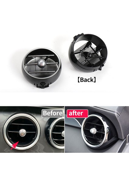 Araba Ön Sol/sağ Dash Klima Ac Havalandırma Izgarası Paneli Kapağı Değiştirme Mercedes Benz Için W205 W253 2015-2021 (Yurt Dışından)