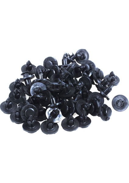 Nissan Teana Tiida Için 50 x Klip Plastik Siyah Çamurluk Çamurluk (Yurt Dışından)