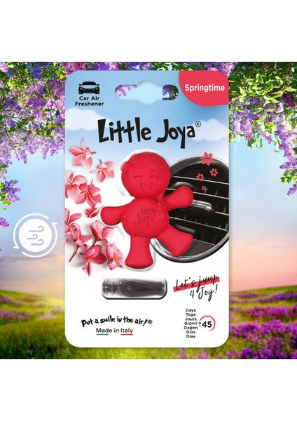 Little Joya Bahar Araç Kokusu (Springtime) -45 Gün -Oto Kokusu Kalıcı Klima Parfüm