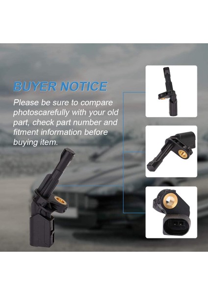 Adet Abs Tekerlek Hız Sensörü Arka Sol ve Sağ WHT003858 WHT003859 -Audi A3 Tt Golf Jetta Passat Tiguan Seat Skoda Için (Yurt Dışından)