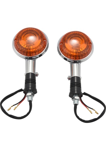Motosiklet Amber Yuvarlak Dönüş Sinyalleri Işıkları Flaşör Gösterge Lens Yamaha Yol Yıldızı Virago V Yıldız 85-99 2 Paket (Yurt Dışından)