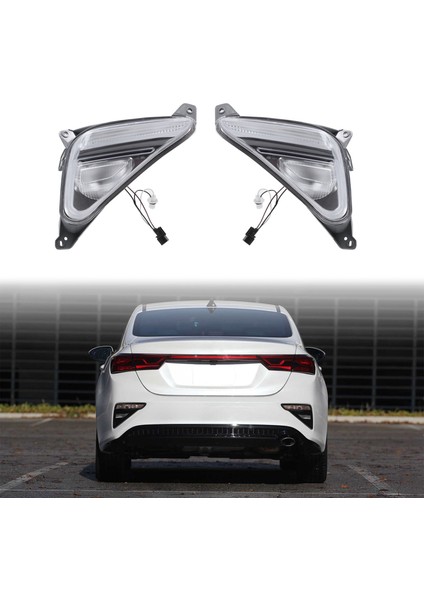 92306-M6000 Araba Sağ Arka Tampon Sis Lambası Park Uyarı Reflektör Arka Lambaları Fren Lambası Kia Forte 2019 2020 Için (Yurt Dışından)