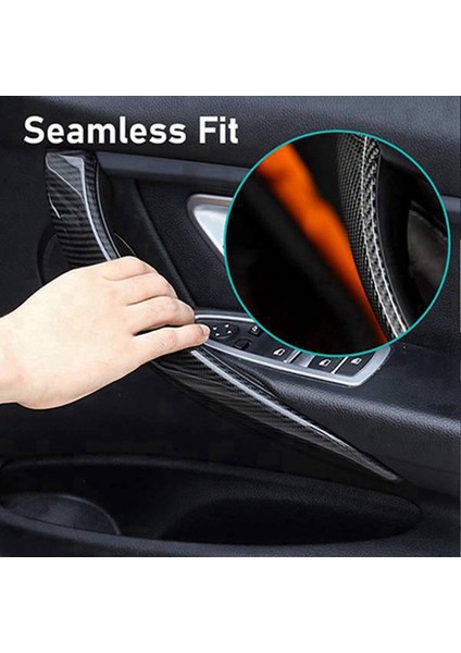 2 Adet Siyah Araba Iç Kapı Kolu Kılıfı Bmw 3 4 Serisi 3 Serisi Gt F30 F31 F32 F33 F34 F35 F36 F80 (Yurt Dışından)