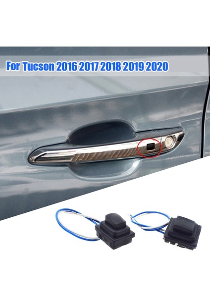 Çift Ön Kapı Akıllı Kolu Küçük Düğme 82661-D3710 82651-D3710 Hyundai Tucson 2016-2020 Için Dış Çektirme Anahtarı (Yurt Dışından)