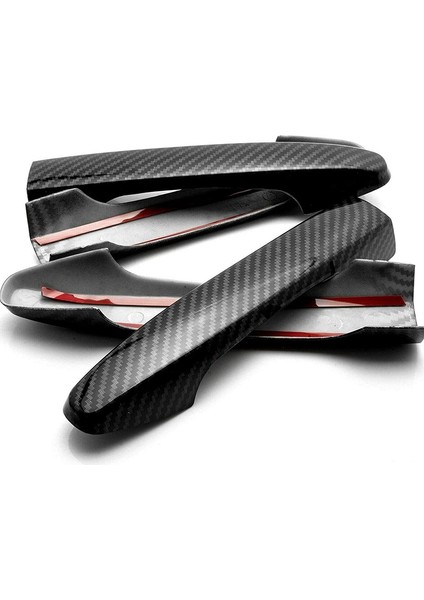 Honda Civic 2006-2011 ve Pilot 2009-2015 Için Dış Kapı Kolu Kapak Seti Karbon Fiber Stil Dış Dekorasyon (Yurt Dışından)