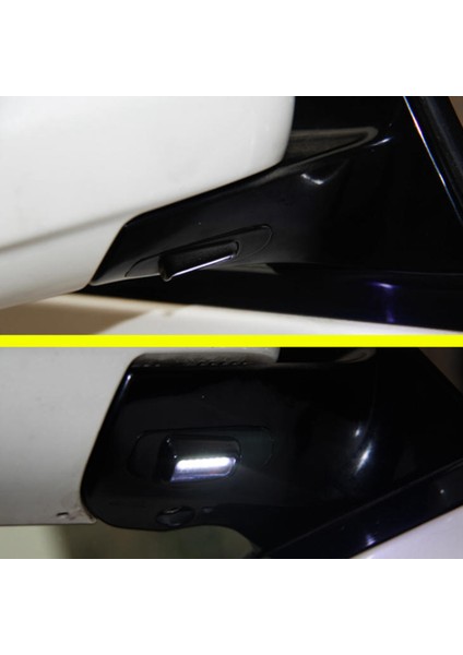 2 Adet LED Dikiz Su Birikintisi Işık Yan Ayna Altında Toyota Alphard 20 Serisi Vellfire Iı Için Karşılama Lambası, Beyaz Işık (Yurt Dışından)