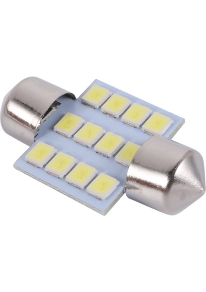 11 Adet Beyaz LED Işıklar Iç T10 ve 31MM Harita Dome Plaka Lambası (Yurt Dışından)