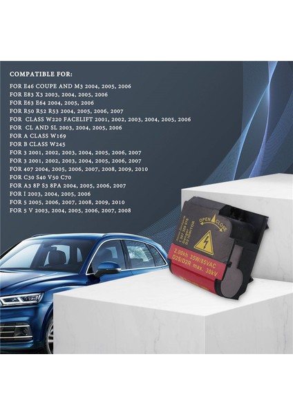 2 Adet Xenon Hıd Far Ampul Ateşleyici Soket Tutucu -Bmw -Audi Mercedes-Benz Ford Golf Touran Jetta 1307329076 (Yurt Dışından)