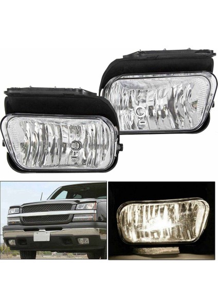 15190982 Ön Tampon Anti-Sis Lambası Işık Otomatik Chevrolet Silverado Avalanche 1500 2500 3500 2003-2006 (Yurt Dışından)