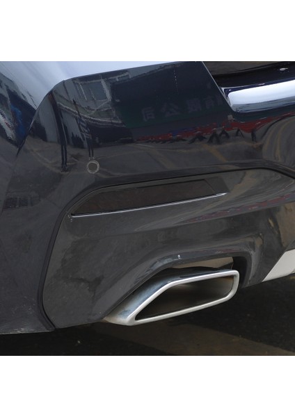 Bmw 5 Serisi Için G30 G31 2018-2022 Araba Arka Stop Lambası Sis Lambası Lamba Kapağı Trim Etiket Aksesuarları, Duman Siyah (Yurt Dışından)