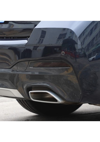 Bmw 5 Serisi Için G30 G31 2018-2022 Araba Arka Stop Lambası Sis Lambası Lamba Kapağı Trim Etiket Aksesuarları, Duman Siyah (Yurt Dışından)
