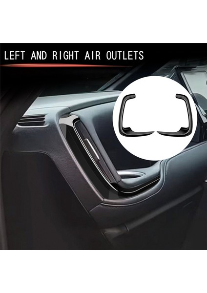 Toyota Voxy Noah 90 Serisi 2022+ Araç Yan Havalandırma Hava Trimi Abs Parlak Siyah Rhd Için Sol ve Sağ Hava Çıkış Dekorasyon Kapağı (Yurt Dışından)