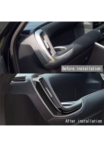 Toyota Voxy Noah 90 Serisi 2022+ Araç Yan Havalandırma Hava Trimi Abs Parlak Siyah Rhd Için Sol ve Sağ Hava Çıkış Dekorasyon Kapağı (Yurt Dışından)