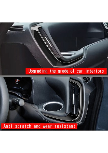 Toyota Voxy Noah 90 Serisi 2022+ Araç Yan Havalandırma Hava Trimi Abs Parlak Siyah Rhd Için Sol ve Sağ Hava Çıkış Dekorasyon Kapağı (Yurt Dışından)