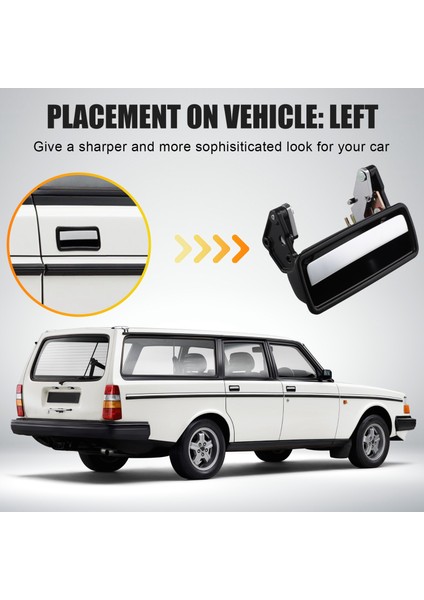 Volvo 142 164 240 245 260 262 Ön Arka Dış Dış Kapı Kolu 1202430,83432430 Sol (Yurt Dışından)