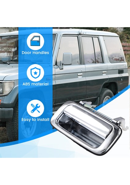 Toyota Land Cruiser 80 LC80 FZJ80 4500 1991-1997 Arka Sol Için Araba Dış Kapı Kolu 69230-60010 (Yurt Dışından)