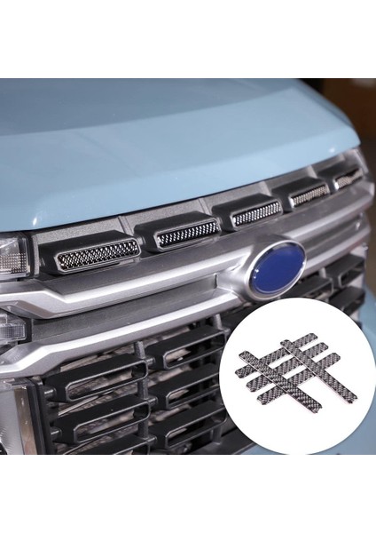 Ön Tampon Izgarası Kapakları Ford Maverick 2022 2023 Için Trim Süslü Çıkartmalar Dış Aksesuarlar - Yumuşak Karbon Fiber (Yurt Dışından)