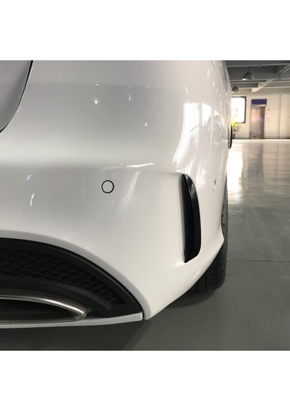 Arka Tampon Spoiler Yan Canard Mercedes Için Benz C Sınıfı Estate S205 C180 C200 Amg Siyah (Yurt Dışından)