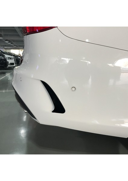Arka Tampon Spoiler Yan Canard Mercedes Için Benz C Sınıfı Estate S205 C180 C200 Amg Siyah (Yurt Dışından)