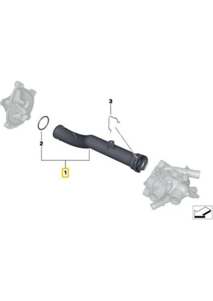 9800661880 1351VF Motor Soğutma Suyu Hortumu Citroen C4 Peugeot 207 308 Için Metal Klips Kilitli (Yurt Dışından)