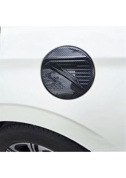 Toyota Yaris Ativ/vios 2023 2024 Araba Yakıt Deposu Kapağı Yağ Kapağı Anti-Scratch Panel Trim Aksesuarları Abs Karbon Fiber (Yurt Dışından)
