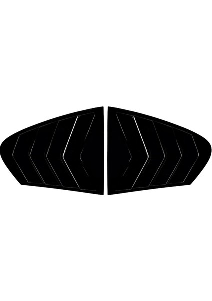 Araba Arka Cam Panjur Kapağı Trim Pencere Panjuru Yan Havalandırma Trimi Bmw 5 Serisi F10 525I 530I 2011-2017 Parlak Siyah (Yurt Dışından)