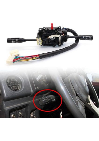 Otomotiv Dönüş Sinyali Anahtarı Çok Işlevli Kombinasyon Anahtarı Suzuki Samurai 1985-1995 37400-83410 (Yurt Dışından)