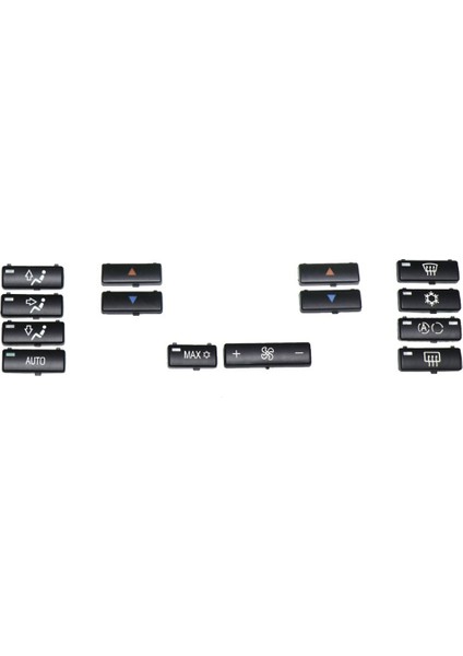 14 Adet Araba Iklim Kontrol Klima Anahtarı Düğmesi Kapakları Bmw X5 E53 1999-2006 E39 1996-2002 64116915812 (Yurt Dışından)