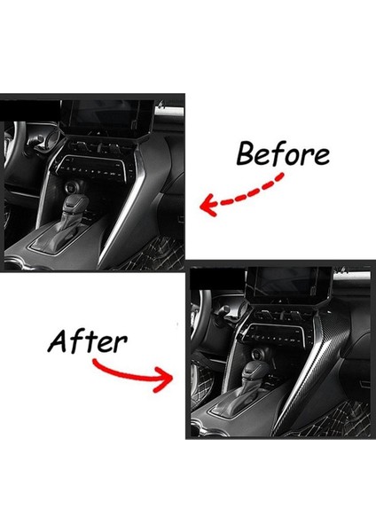 Toyota Harrier Venza 2020-2022 Için Karbon Fiber Araba Merkezi Kontrol Paneli Yan Şeritler Kapak Trim Dekorasyon Aksesuarları (Yurt Dışından) fırsatları