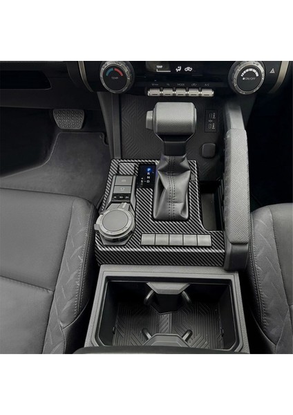 Toyota Tacoma 2024 Için Araba Merkezi Kontrol Vites Paneli Vites Topuzu Kapağı Trim Çerçeve Sticker Karbon Fiber (Yurt Dışından)