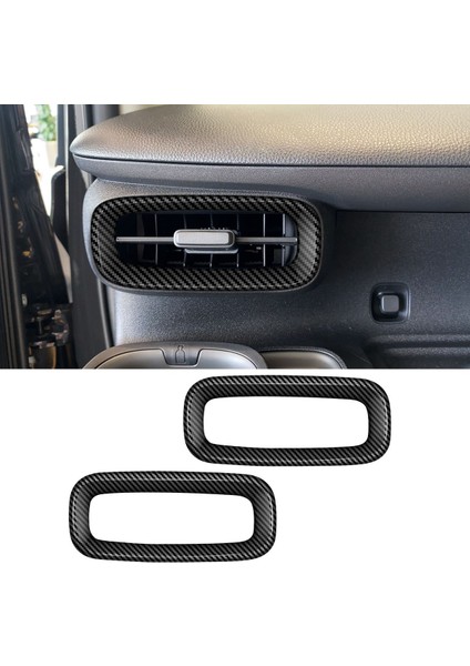 Rhd Karbon Fiber Yan Dash A/c Klima Çıkış Havalandırma Kapağı Paneli Trim Toyota Sienta 2022 2023 Için (Yurt Dışından)