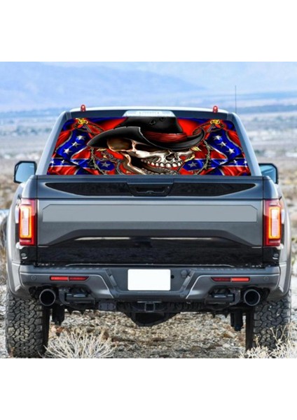 A172 Kamyon Suv Pickup Için 3D Arka Ön Cam Etiketi Güneşlik Dekor Arka Pencere Camı Posteri 165X56 CM/65X22 Inç (Yurt Dışından)