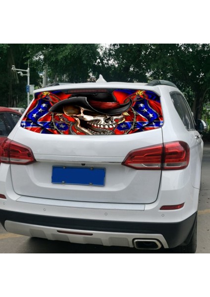 A172 Kamyon Suv Pickup Için 3D Arka Ön Cam Etiketi Güneşlik Dekor Arka Pencere Camı Posteri 165X56 CM/65X22 Inç (Yurt Dışından)