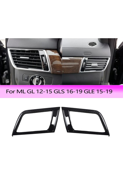 Karbon Fiber Sol ve Sağ Yan Klima Çıkışı Havalandırma Kapağı Trim Için Mercedes Benz ml Gl 12-15 Gls 16-19 Gle 15-19 (Yurt Dışından) fiyatları