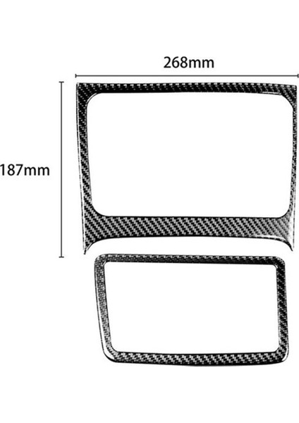 Honda Civic 2006-2011 Için 2 Adet Karbon Fiber Iç Depolama Kutusu Kapağı Döşemesi (Yurt Dışından)