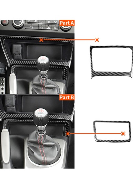Honda Civic 2006-2011 Için 2 Adet Karbon Fiber Iç Depolama Kutusu Kapağı Döşemesi (Yurt Dışından)