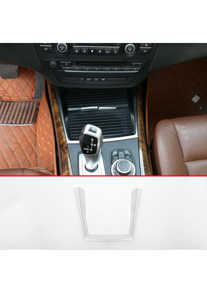 Krom Araba Iç Mekan Su Dağı Tutucu Kapağı Dekorasyon Trimi-Bmw X5 E70 2008-2013 (Yurt Dışından)