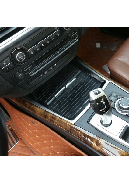 Krom Araba Iç Mekan Su Dağı Tutucu Kapağı Dekorasyon Trimi-Bmw X5 E70 2008-2013 (Yurt Dışından)