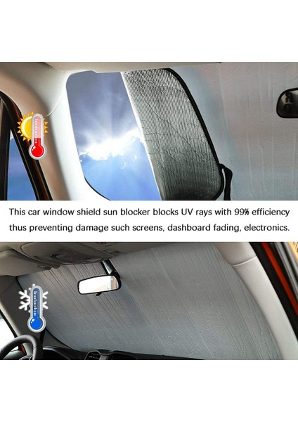 Ford Ranger 2015-2021 Için Ön Cam Güneşliği Alüminyum Folyo Araba Ön Cam Güneşliği Katlanabilir Güneşlik Aksesuarları (Yurt Dışından)