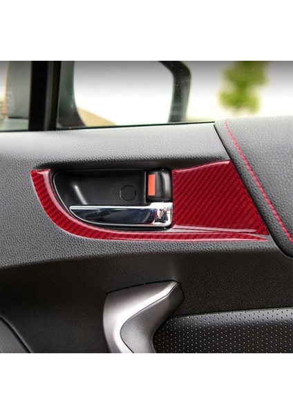 Iç Kapı Kolu Kase Paneli Trim Gerçek Karbon Fiber Iç Dekorasyon Suu Brz Toyota 86 2016-2020 (Siyah) (Yurt Dışından) fiyatları