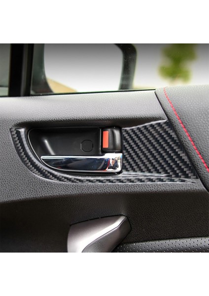 Iç Kapı Kolu Kase Paneli Trim Gerçek Karbon Fiber Iç Dekorasyon Suu Brz Toyota 86 2016-2020 (Siyah) (Yurt Dışından) modelleri