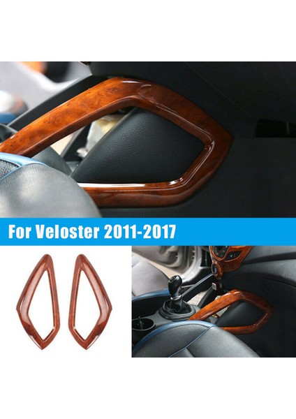 Şeftali Ahşap Tahıl Yan Vites Şerit Trim Paneli Kapak Kalıplama Dekor Hyundai Veloster 2011-2017 Aksesuarları (Yurt Dışından)