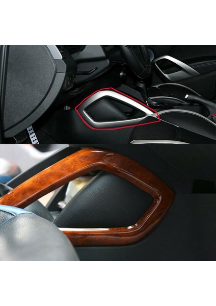 Şeftali Ahşap Tahıl Yan Vites Şerit Trim Paneli Kapak Kalıplama Dekor Hyundai Veloster 2011-2017 Aksesuarları (Yurt Dışından)
