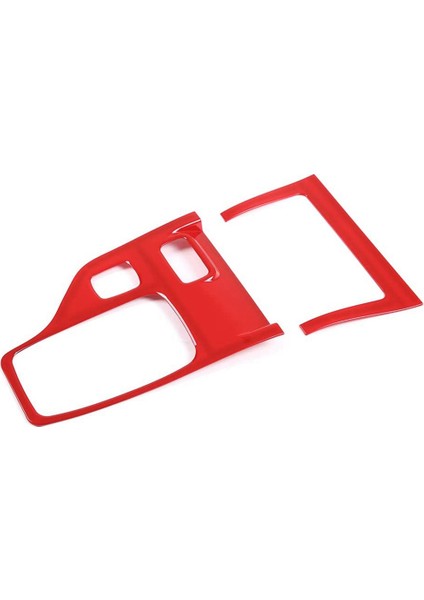 Ford Ranger 2015-2021 Için Araba Merkezi Kontrol Vites Paneli Çerçeve Kapak Trim Iç Aksesuar, Kırmızı (Yurt Dışından)