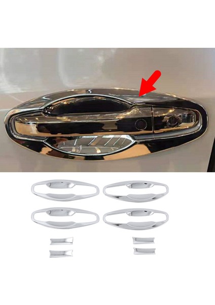 Honda Odyssey 2022 Için Araba Dış Kapı Kolu Kase Kapağı Trim Etiket Dekorasyon (Yurt Dışından)