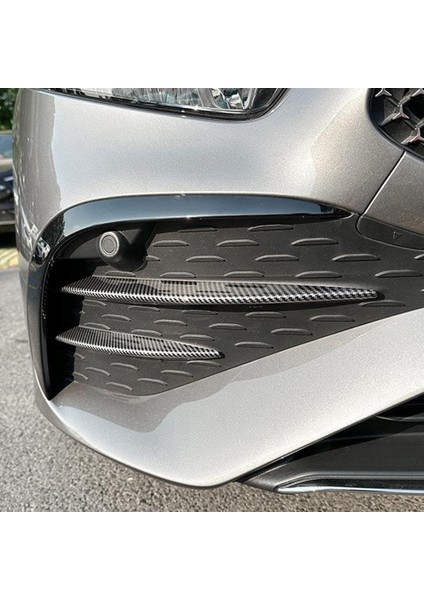 Karbon Fiber Ön Tampon Dudak Ön Izgara Trim Için Benz A Sınıfı W177 A180 2023 + Amg 2018 + Araba Spoiler Etiket (Yurt Dışından)
