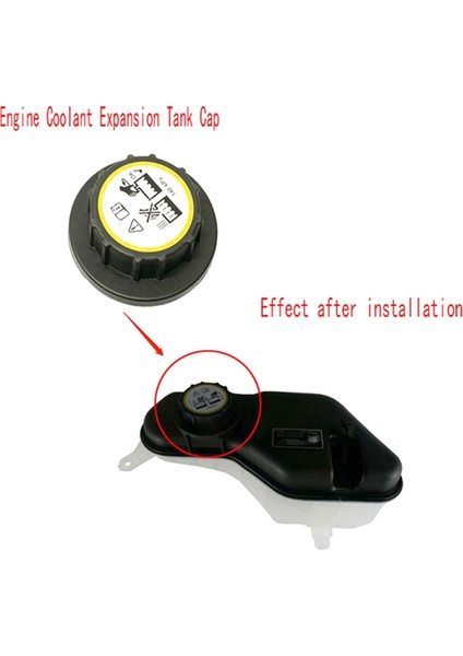 Motor Soğutucu Genleşme Deposu Kapağı Soğutma Su Isıtıcısı Kapağı Jaguar S-Tipi Xf Xf Xe Xj Xfr Xfr C2P17700 (Yurt Dışından)